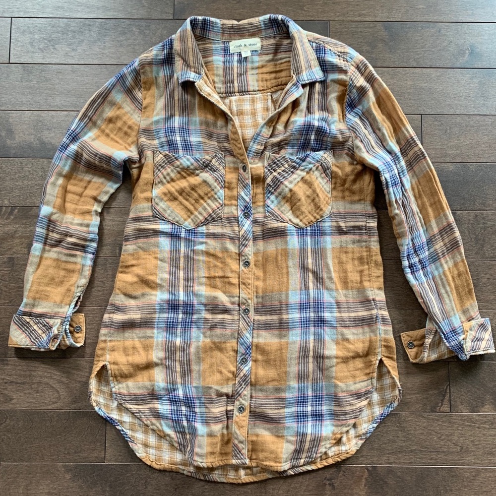 Cloth & Stone plaid top